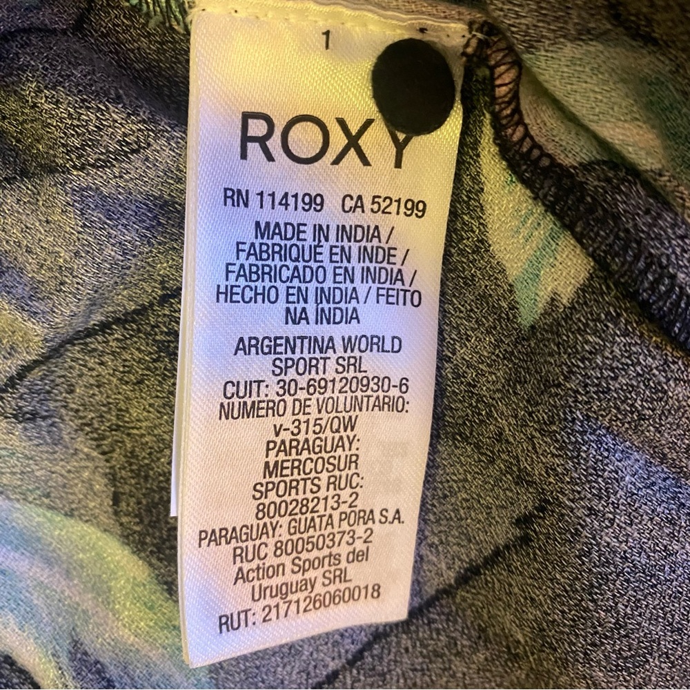 Roxy Floral Midi Dress NWT L - Picture 5 of 7